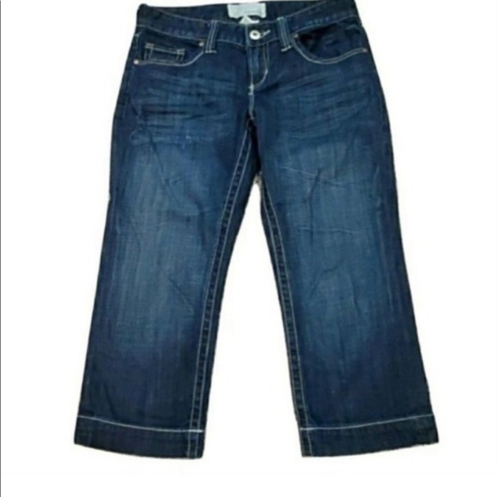 Maurices Crop Capris Denim Blue Jeans, Small